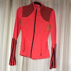 Lululemon neon orange size 6 zip up